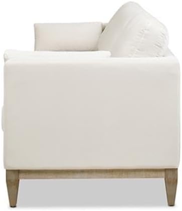 Miniatura 4 de Pemberly Row Sofá moderno de granja de 84 pulgadas en acabado beige francés