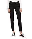 Calvin Klein Women's CKJ 011 Mid Rise Skinny Fit Jean, Eternal Black, 25W x 32L
