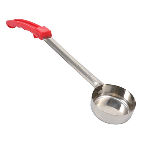 HEMOTON Pizza Sauce Ladle 2Oz Portion Control Serving Spoon for Kitchen Use Microwave Steam Safe Flat Bottom Drizzle Spoon for Precise Food Serving