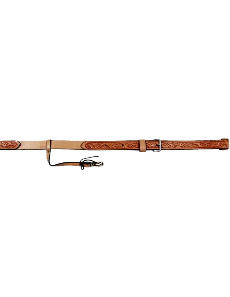 Circle Y Floral Tooled Flank Cinch w/Billets Ultra