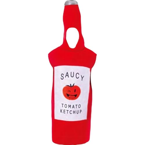 Lpitoy Costume De Ketchup pour Adulte, Costume De Bouteille De Ketchup, Costumes De Cosplay d'halloween pour Femmes Hommes, Costume De Nourriture Amusant, Tenue De Fête