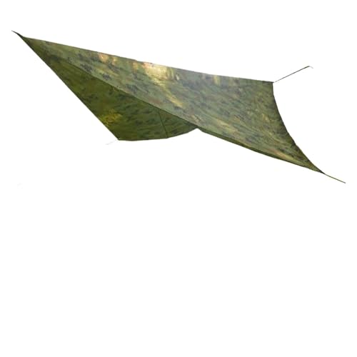 Tienda de Campaña Tarp Impermeable Toldo Lona Impermeable Carpa Sombra Jardín Sombrilla Acampar al Aire Libre Hamaca Turista Playa Sol Refugio(Black Green,230x140cm)