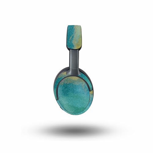 Image of MightySkins Glossy Glitter Skin Compatible with Bose QuietComfort Ultra - Watercolor Blue | Protective, Durable High-Gloss Glitter Finish | Easy to Apply