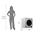Equator Compact Vented Sensor Dryer 3.5cf/13lbs 110V Bottom control DIGITAL (Silver)