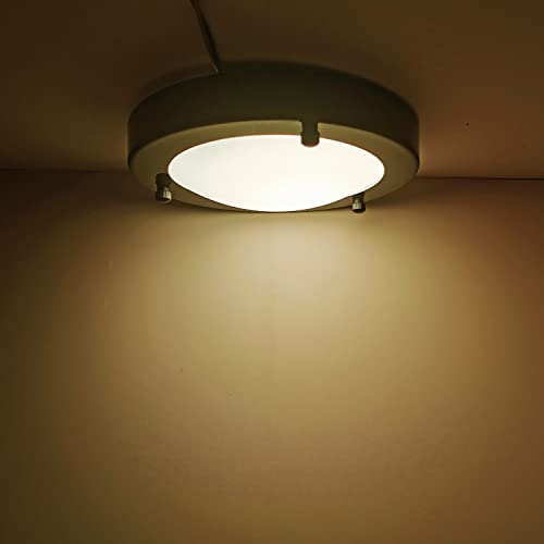 Plafoniera a LED da 12W,colore nero,bianco