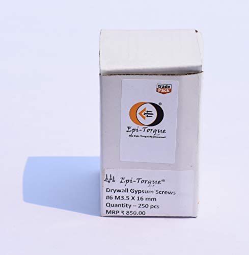 Image of Drywall Gypsum Black Screw Sharp Point Size #6 M3.5 X 16mm (Pack of 250 Pcs)