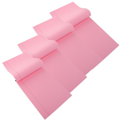 Carnet de notes rose ligné VILLCASE : lot de 4 cahiers rechargeables et détachables