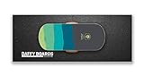 DAFFY BOARDS improve your skills. Balance Board Classic Set mit Korkrolle und Bodenschutz Outdoormatte (Stripe Black)
