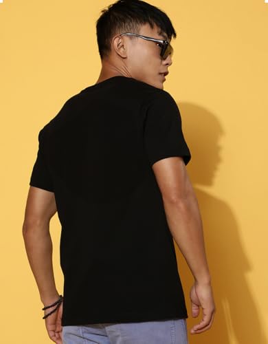 Image of Veirdo Men's T-Shirt Regular Fit Round Neck Pure Cotton Half Sleeve Graphics Printed T-Shirt Different Size Range S to 2XL