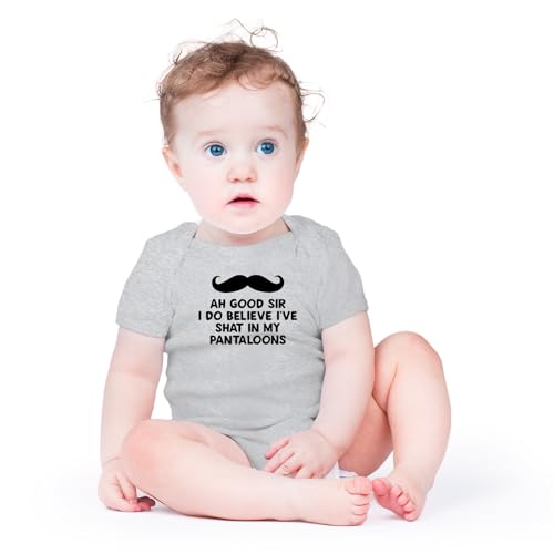 AW Fashions Ah Good Sir, I Do Believe I've Shat My Pantaloons Baby Bodysuit Cute Boy Girl Newborn Outfit2