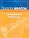 Saxon Math Course 3: Solution Manual Grade 8 2007