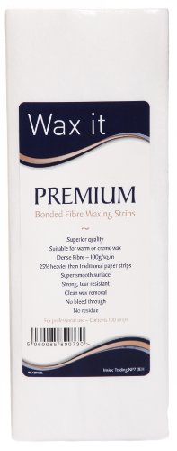 Wax It Premium Bonded Fibre Waxing Strips - Pack of 100 Strips