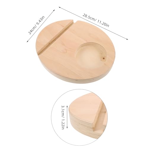 Support en bois stable pour base de planche oscillante multifonction portable - 2