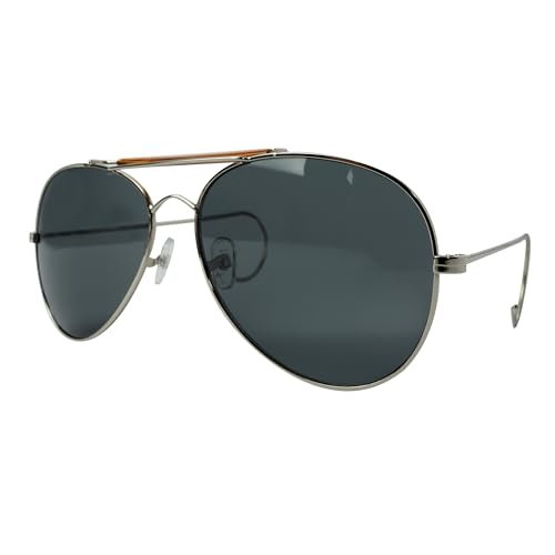 Rothco Aviator Air Force Style 58MM Sunglasses with Case, Smoke Lenses3