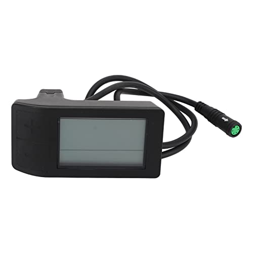 Electric Bike LCD Display Meter Water Prevent 5pin Connector Bike Conversion Meter Controller 24 48V for Outdoor Riding and Camping ABS Material