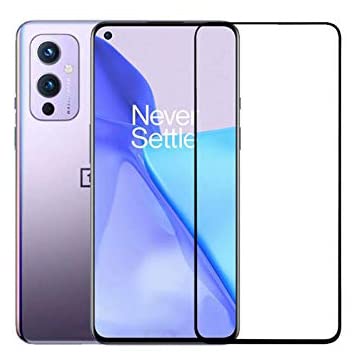 Image of VZZR?'s D+ / 11D Tempered Glass for OnePlus 9 5G / OnePlus 9R - Edge to Edge, 9H, 2.5D, 0.3mm, Full Glue, Full HD, Cover /Case Friendly Anti Scratch Screen Protector Guard with Easy Installation Kit