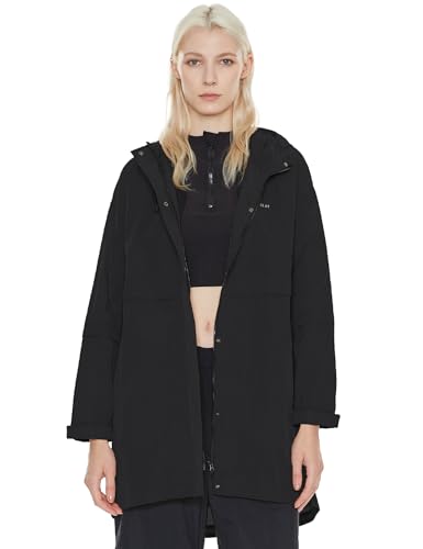 Orolay Women's Lightweight Rain Jacket Casual Hooded Outdoor Windbreaker Water-Resistant Active Outwear with Pockets