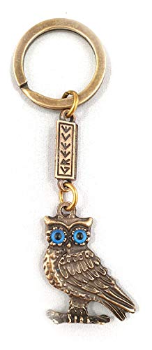 IconsGr Portachiavi greco antico gufo della saggezza dea Athena portachiavi 1