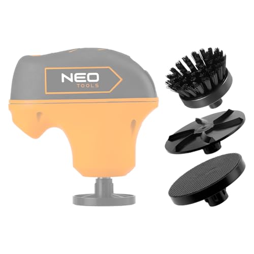 NEO TOOLS Mini kit de polissage/nettoyage – Extension pour mini polisseuses – Pour polir, enlever la glace et nettoyer en profondeur – Idéal pour la voiture et la maison