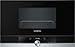 Siemens BE634LGS1 iQ700 - Microondas integrable / encastre sin marco con grill, 21 L, 900 W / 1300 W, color negro con acero inoxidable