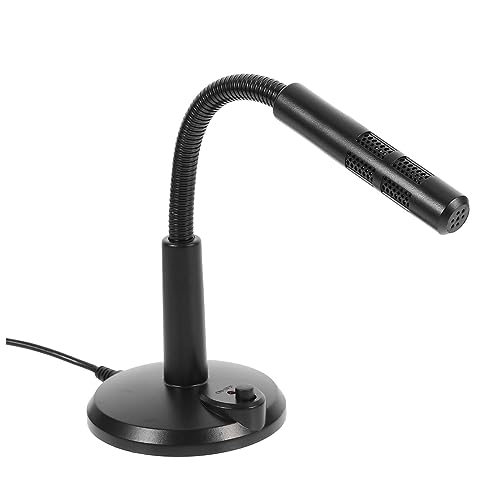 Yardenfun Microfono Usb Scrivania Portatile Per Meeting Streaming Live e Microfono Versatile Indicatore Alimentazione e