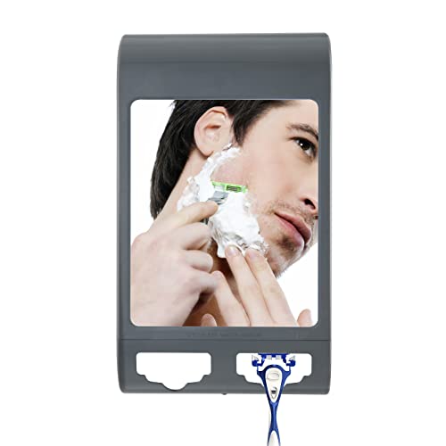 Zadro Shower Fogless Mirror Shaving Mirror for Shower Patented Water Reservoir Antifog Technology Squeegee Razors Holder