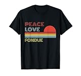 vintage fondue set ebay Esta imagen dice Peace Love Fondue e incluye icono retro