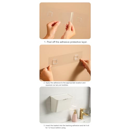 Yosoo YOSOO05KQ1EGFOB-12 4L Wall Mounted Laundry Basket thumb #4