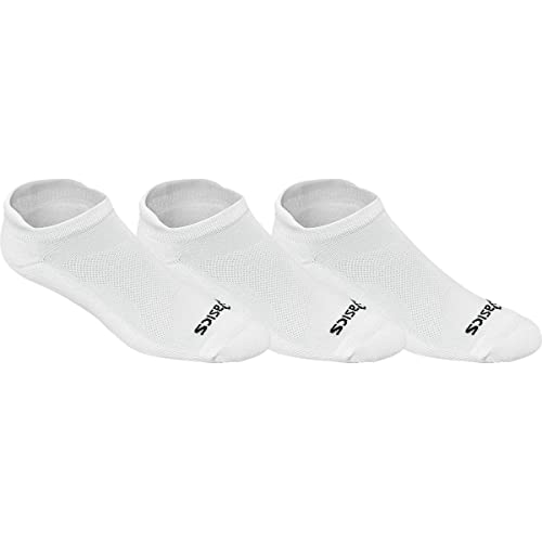 ASICS Unisex CUSHION LOW CUT 3 PK SOCKS Training Accessories, L, WHT