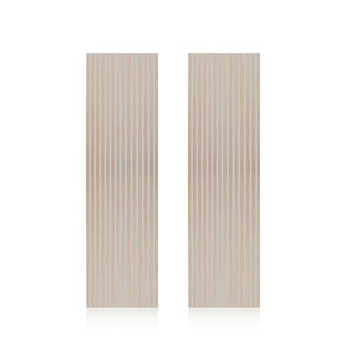 duehome |Noiseless, Pack 2 Paneles Termo-Acústicos, Panel Aislante, Revestimiento decorativo, Acabado en Roble con base en Gris, Medidas: 60 cm (Ancho) x 240 cm (Alto) x 2,2 cm (Fondo)