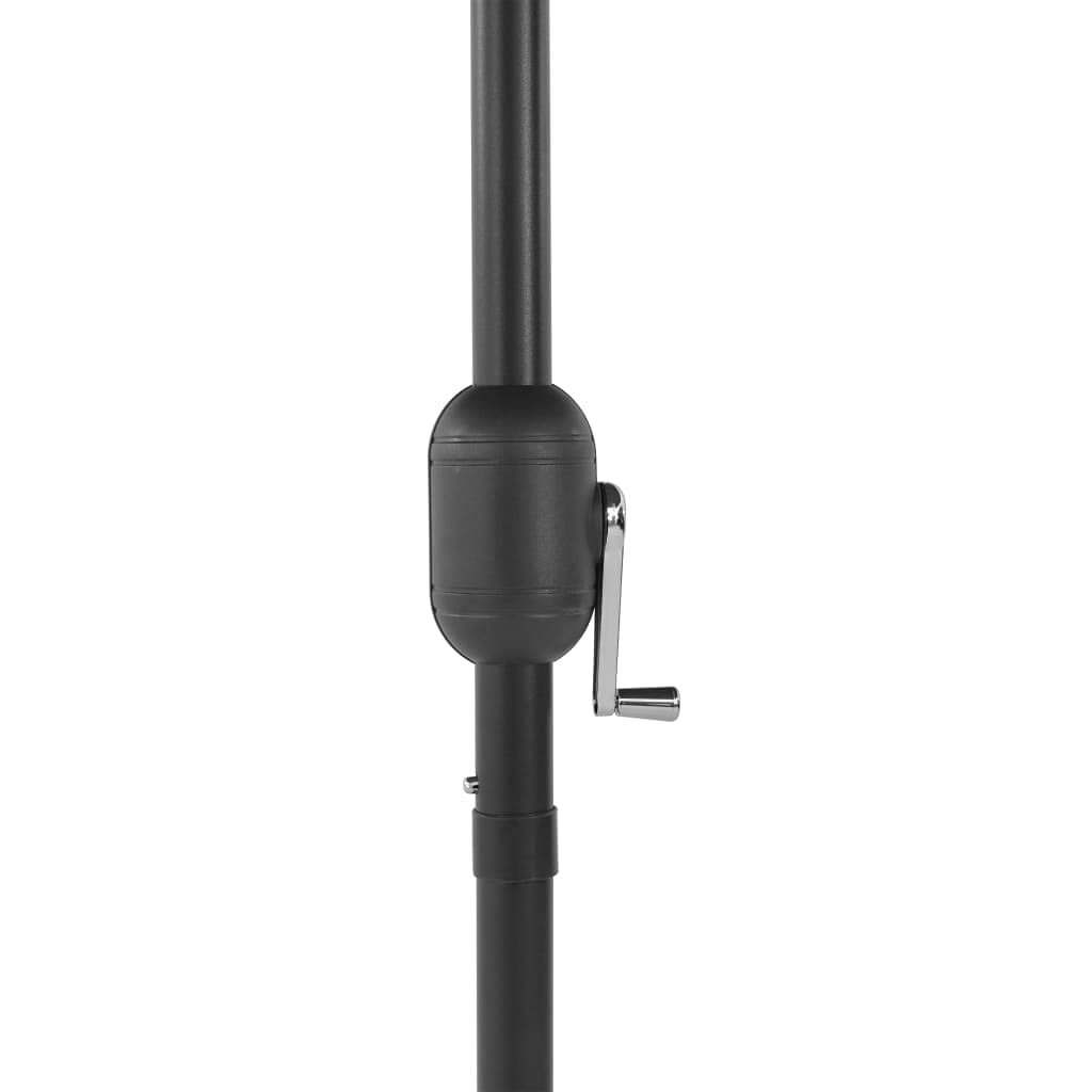 Homgoday Sombrilla de jardín con Palo de Aluminio Gris Antracita 270 cm Sombrilla de Jardín,Protección UV Sombrilla Jardín Grande Orientable Jardín Parasol Balcón