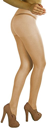 Image of ToBeInStyle Women's Control Top Sheer Footed Pantyhose Hosiery Tights Stockings