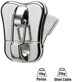 STAS Drop Ceiling Hook + Loop Perlon Cord + Zipper Pro Security Hook (39 perlon Cord)