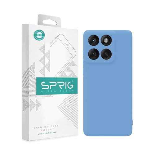 Image of SPRIG Compatible with Motorola Edge 60 Fusion 5G Phone TPEE Cover Premium Back Cover Drop Tested Shock Proof Mobile Case for Men, Women, Boys and Girls with Camera Protection (Sky Blue)