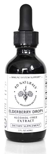 Rd Naturals™ Elderberry Drops – Sugar-Free, Alcohol-Free, Lab Tested, Elderberry Extract, Tincture, Organic Elderberries, Liquid Concentrate, Immune Support, Immune Boost, Tastes Sweet, 60 Servings #TOP1