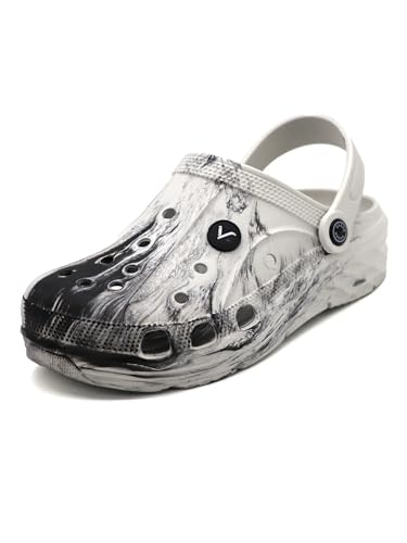 Image of SVAAR Men's Marble Effect Classic Clogs || Sandals with Adjustable Back Strap for Men