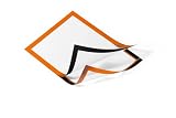 Durable 487209 Duraframe A4, Cornice Espositiva Adesiva, per Superfici Lisce e Solide, Formato A4, Confezione da 2 Pezzi, Rosso