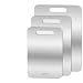 3PCS Schneidebrett Titan,BPA-freies Doppelseitiges Lebensmittel Titanium Cutting Board,S316 Schneidebrett Edelstahl,für Fleisch, Brot, Gemüse & Obst (S+M+L)