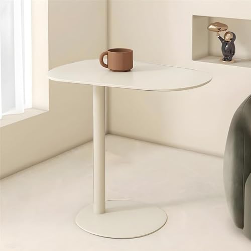 Mesa auxiliar de metal en forma de C para cenar cómodo desde el sofá 2