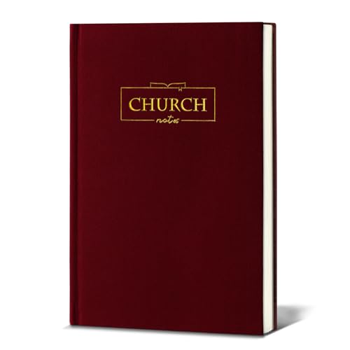XKDOUS Church Notes Journal, Sermon Notes Christian Writing Notebook, Linen