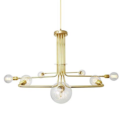 Lustre en fer forgé au design géométrique minimaliste pour magasin et salon