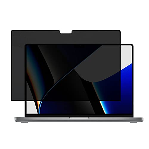 Pwkutn For MacBook Pro 14 inch Screen Protector Privacy 2021, Pwkutn Removable MacBook pro 16 Privacy Screen Filter for MacBook Pro 16 inch M1 2021 (A2485),Anti-Spy/Anti-Glare/Bubble Free/Easy