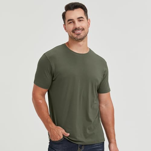 Image of netdraw Men's Ultra Soft Bamboo Viscose Cotton T-Shirt S-3XL | Moisture Wicking, Lightweight, Cool-Touch, Everyday Casual, Lounge, Sleep & Undershirt