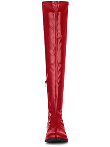 Allegra K Women's Thigh High Boots Low Block Heel Fashion Over the Knee High Boots3