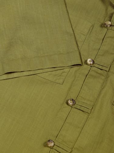 Image of Thomas Scott Men's | Solid | Half Sleeve | Regular Fit | 100% Cotton | Double Pocket | Spread Collar | Casual Shirt