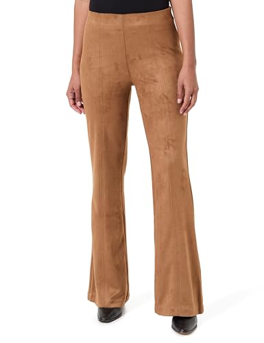 Leggins para mujer SPRINGFIELD de ante sintético suave en color marrón camel