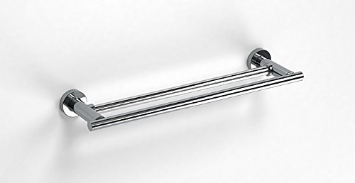 Tecno Project 65 cm Wall Mount Double Towel Rail Size: 5cm H x 65cm W x 78cm D