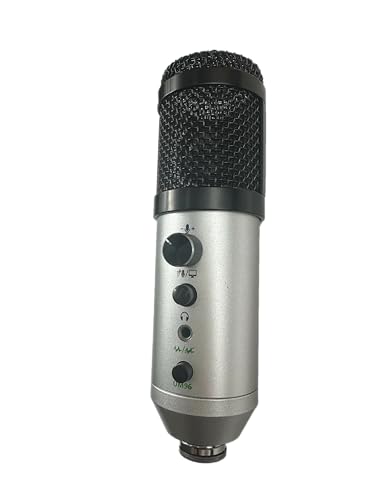 Tone weal UM96 USBコンデンサーマイク - 96kHz/24ビット、カーディオイド、プラグアンドプレイ、ゲインコントロール、ミュートキー、ヘッドホンモニタリング付き ストリーミング/録画/ゲーム/PC/MAC/iOS/Android対応