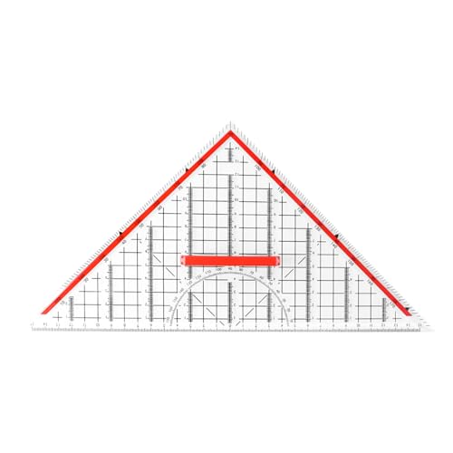 Règle triangulaire et rapporteur de dessin pour vos projets d'architecture et peinture au bureau