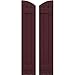 Ekena Millwork ARW101BE311X79WRH Americraft Three 2 Exterior Real Wood Joined Board-n-Batten Shutters w/Elliptical Top (Per Pair), 10 1/2"W x 79"H, Wine Red